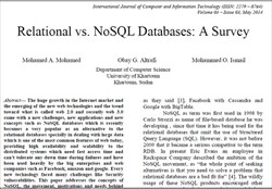 ترجمه مقاله پایگاه داده های رابطه ای در برابر NOSQL