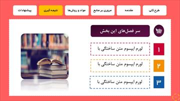 قالب پاورپوینت طرح کتاب